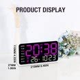 Digital Wall Clock, Digital Clock Large Display with Remote Control ...
