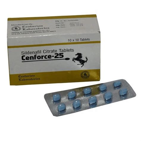 25mg Cenforce Sildenafil Tablet at ₹ 450/box | Cenforce Tablets in ...