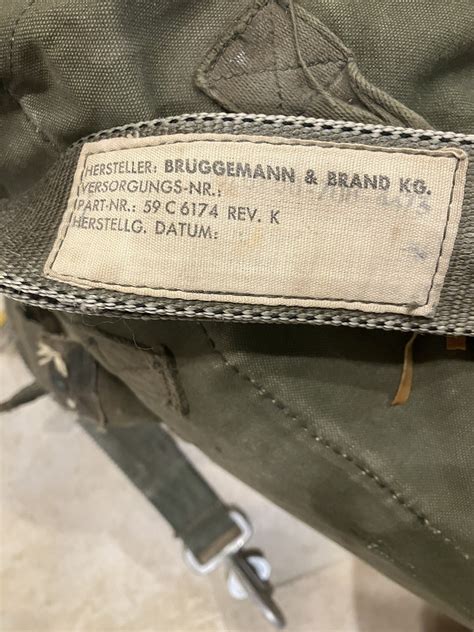 US T-10 Military Parachute 1965 Dated West German Fallschirmjäger