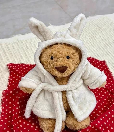 JELLYCAT 10& BARTHOLOMEW Bear Bathrobe Plush: Valentine's Gift for ...