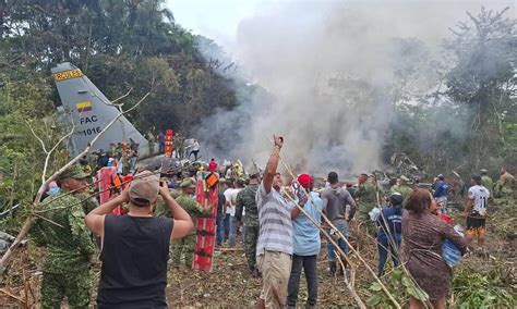 Dozens of Colombian soldiers feared dead as military plane crashes ...