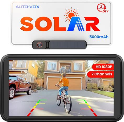 ZOOZ TSS Solar Wireless Backup Camera with 5" 1080P Monitor: 5000mAh ...