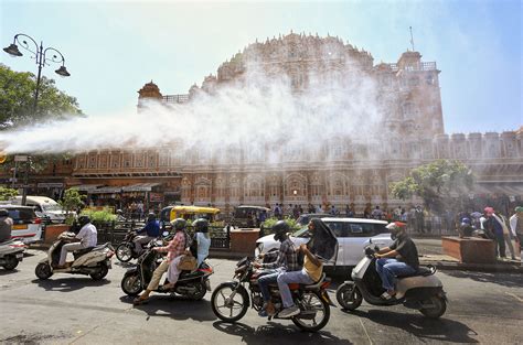 Dip in temperature triggered by light rain brings relief from scorching heat in parts of north India