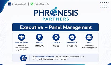 Phronesis Partners Hiring Executive – Panel Management | Freshers
