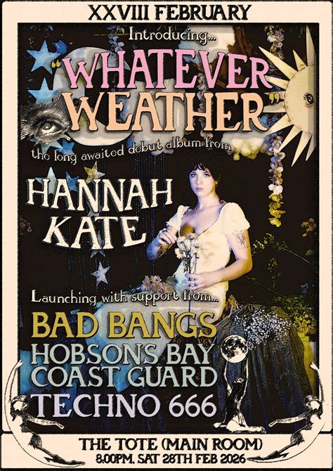 Hannah Kate WHATEVER WEATHER LP Launch ft. Bad Bangs, Hobsons Bay Coast ...