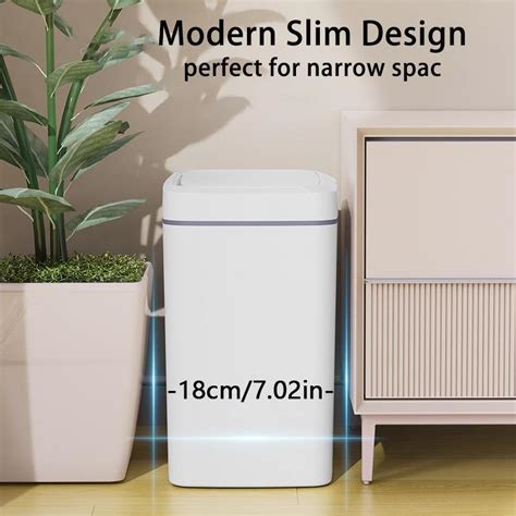 Smart Trash Can, 3.96 Gallon Smart Trash Can with Odor-proof & Sensor ...