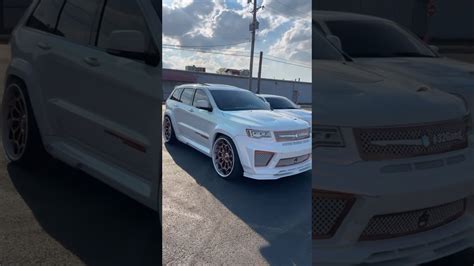 CJon32’s Outrageous White Chrysler 300 and Widebody Jeep TrackHawk on ...