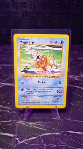 #35/102 Magikarp Normal Uncommon - Pokémon TCG Base Set Vintage LP (See ...