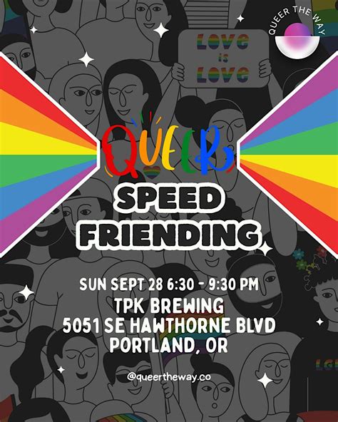 Grow Your Social Circle at Queer Speed Friending, TPK Brewing Co ...
