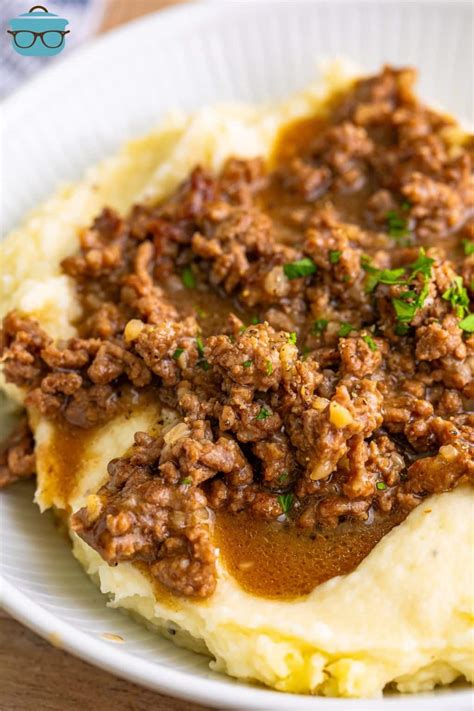 Ground Beef and Gravy - The Country Cook