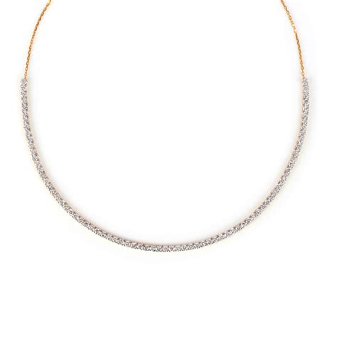 LiteString™ Half Diamond Tennis Necklace