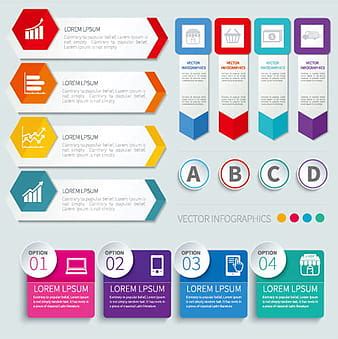 Creative timework infographic set vector eps | UIDownload