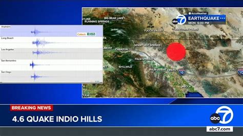 4.9 magnitude earthquake strikes Indio area in Riverside County