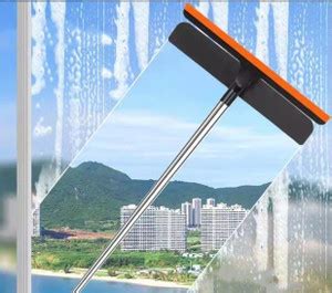 MAAUVTOR 3 in 1 Glass Cleaning Wiper Long Handle Double-Sided Window ...