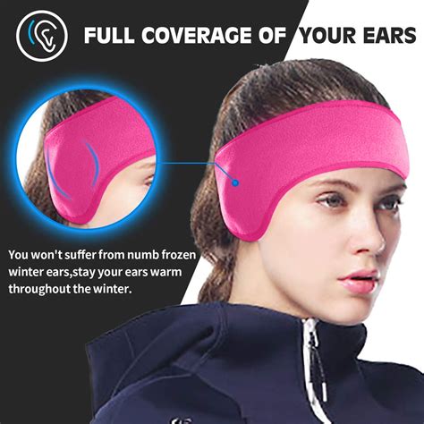 YYKihy Winter Fleece Ear Warmers Muffs Headband For Men Women Kids Ski ...