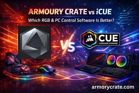 Armoury Crate Vs ICUE - Which RGB Software Is Better?