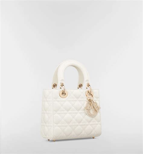Small Lady Dior My ABCDior Bag Latte Cannage Lambskin | DIOR