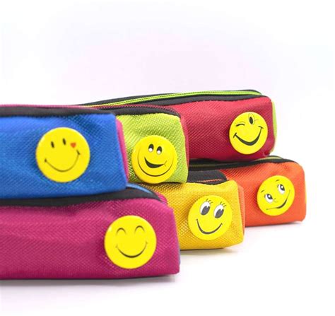 Sloies Smiley Pencil Pouch for Girls Boys School Students College With ...