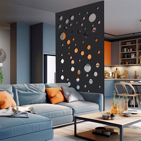 Claustra MDF Noir CHARKA 80×200 cm – Panneau décoratif ajouré avec ...