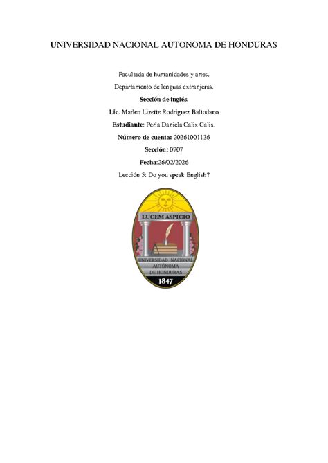 Lección 5: Do you speak English? - Ingles I Virtual - UNIVERSIDAD ...