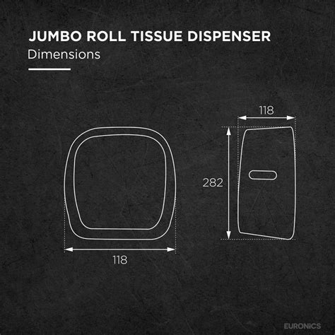 EJ24 Durable ABS Jumbo Roll Tissue Dispenser for WC Areas – Euronics ...