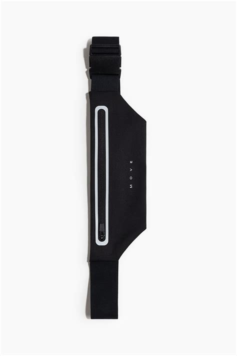 Reflective running waist bag - Black - Ladies | H&M IN