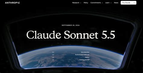 Claude Sonnet 5.5 – Anthropic 推出的最新 AI 模型 | AI工具箱