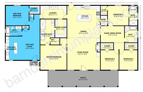 GS-8018 Barndominium House Plan - Barndominium Life