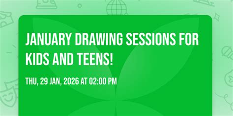 January Drawing Sessions for Kids and Teens!, 9 Dodson Rd, Glen Iris WA ...