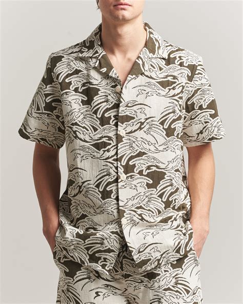 OAS Cuba Short Sleeve Shirt Rouge Ecru at CareOfCarl.com