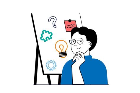 Brainstorming Man Vector Art, Icons, and Graphics for Free Download