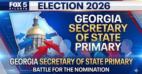 Live results of Georgia Primary 2026 for secretary of state | FOX 5 Atlanta