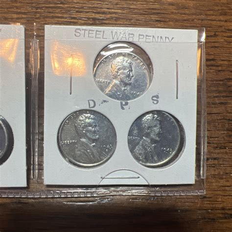 1943 P D S **STEEL Wheat Head Lincoln Cent 3 Coin Set,** Penny Lot | eBay