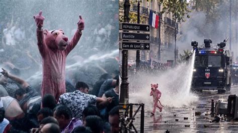 Gen Z is now protesting French-style with anime flags and costumes. But ...