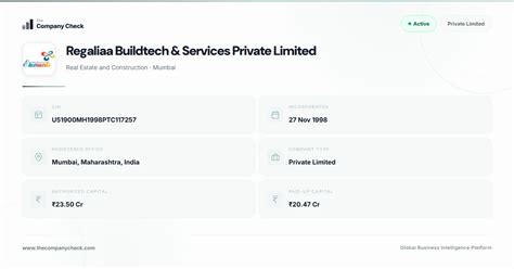 Regaliaa Buildtech & Services Private Limited - FY 2026
