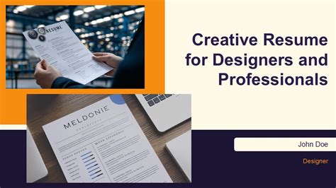 Creative Resume For Designers And Professionals PPT Example AT