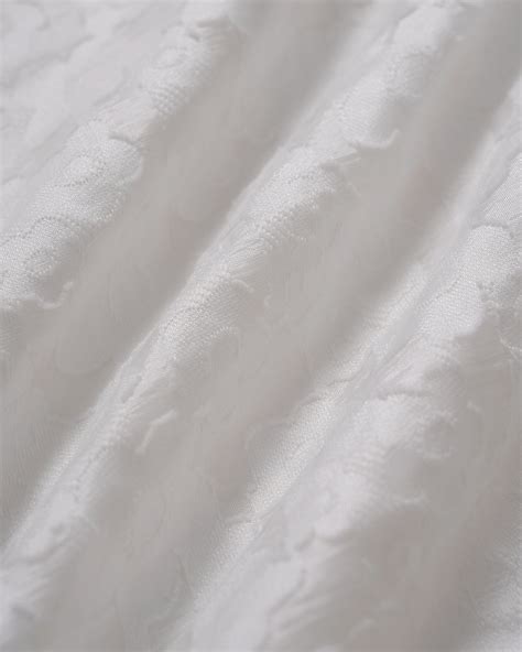 White V Neck Jacquard Mini Dress & Reviews - White - Dresses | RIHOAS