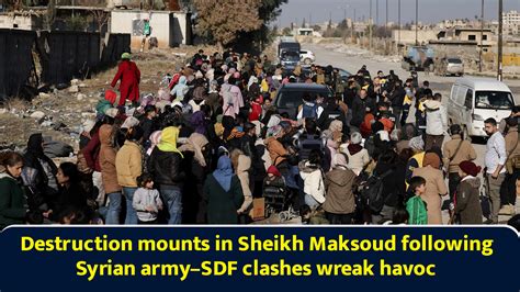Destruction mounts in Sheikh Maksoud following Syrian army–SDF clashes ...