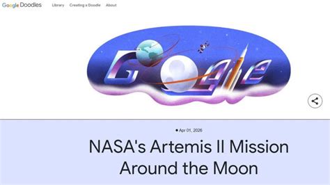 NASA Artemis II moon mission: Google Doodle celebrates first crewed ...