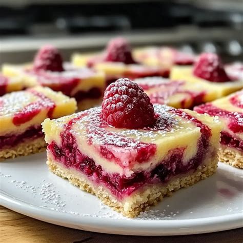 Irresistible Lemon Raspberry Swirl Bars - Easy Summer Delight