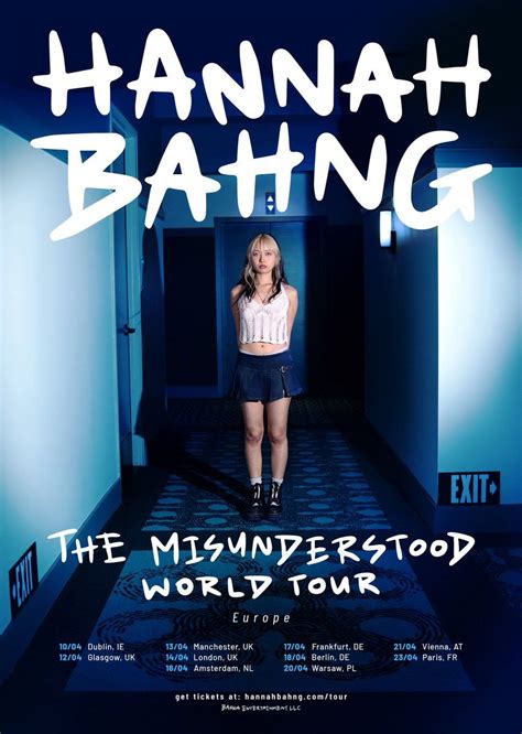 Hannah Bahng Manchester Tickets, Manchester Club Academy, 13 April 2026 ...