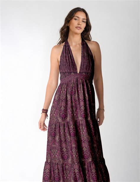 Maxi tiered dress - Yellow Paisley – I was a Sari
