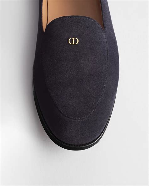 Dior Antibes Loafer Deep Blue Suede Calfskin | DIOR IN