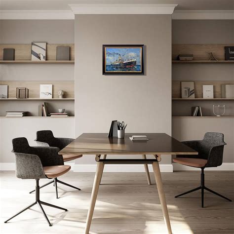 Series Museum Ship Steamer SS JOHN OXLEY Original Oil Painting Painting ...