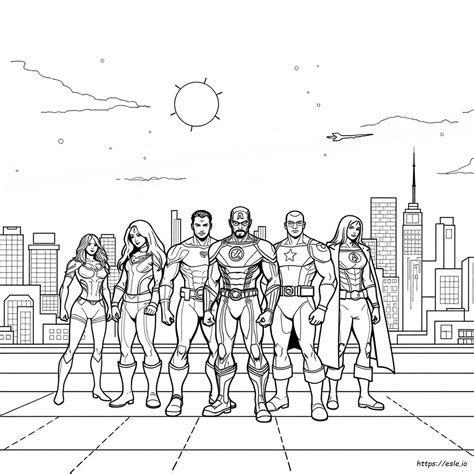 Bosszúállók Színező Képek