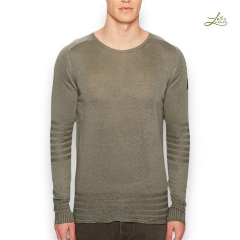Belstaff Exford Linen Sweater Green Size XL | eBay