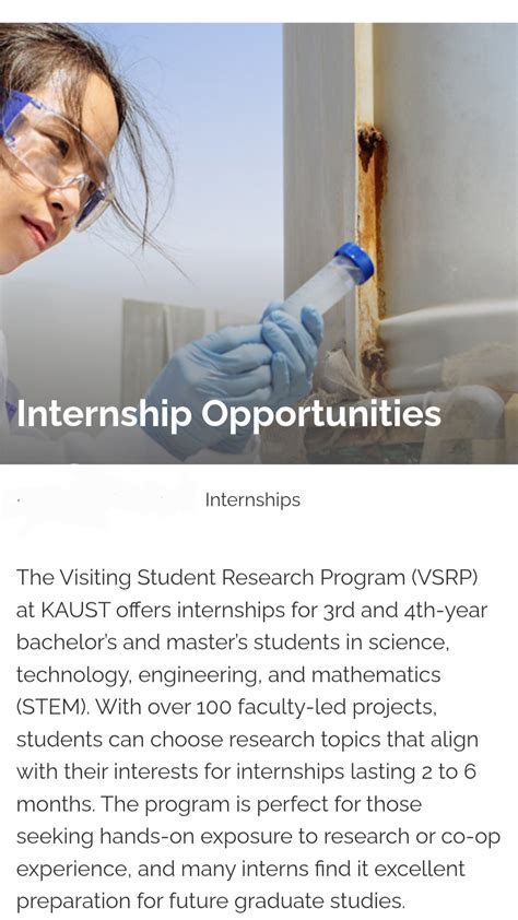 KAUST Paid Internship Opportunities For All Countries. USD $1000 ...
