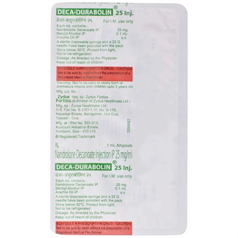 25mg Deca Durabolin Nandrolone Decanoate Injection IP at ₹ 233/vial ...