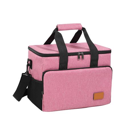 Insulated Lunch Box, Leak-Proof Cooler Bag with 4 Pockets and ...