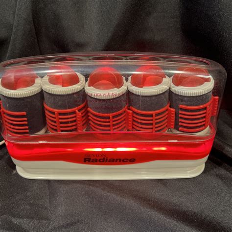 Revlon Radiance 5 Jumbo 1.75 Inch Barrel HOT ROLLERS CURLERS Flock ...